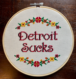 Detroit Sucks - PDF Cross Stitch Pattern