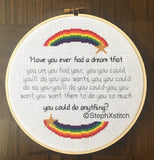 Have You Ever Had A Dream - Framed Cross-Stitch
