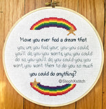 Have You Ever Had A Dream - Framed Cross-Stitch