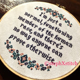 Peep Show PDF Cross Stitch Pattern