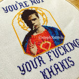 Fight Club You're Not Your Fucking Khakis - PDF Cross Stitch Pattern