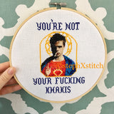 Fight Club You're Not Your Fucking Khakis - PDF Cross Stitch Pattern