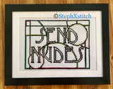 SEND NUDES - PDF Cross Stitch Pattern