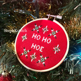 Ho Ho Hoe Funny Christmas - PDF Cross Stitch Pattern