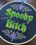 Spooky Bitch - Framed Cross Stitch