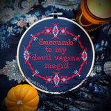 Succumb To My Devil Vagina Magic - PDF Cross Stitch Pattern