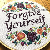 Forgive Yourself - PDF Cross-Stitch Pattern