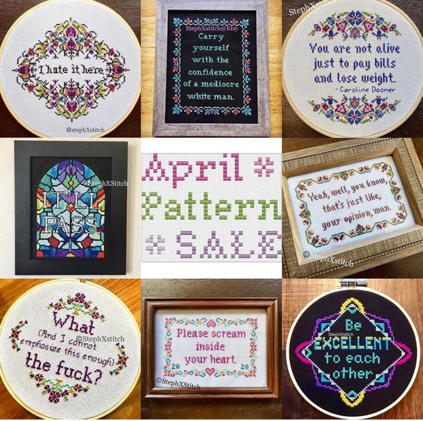 *April Pattern Sale - Any 4 for $18*