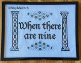 When There Are Nine Ruth Bader Ginsburg Quote - PDF Cross Stitch Pattern