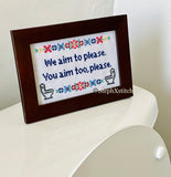 We Aim To Please. You Aim Too, Please. - PDF Cross Stitch Pattern