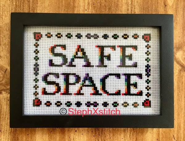 Safe Space LGBTQIA - PDF Cross Stitch Pattern