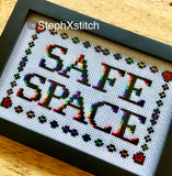 Safe Space LGBTQIA - PDF Cross Stitch Pattern