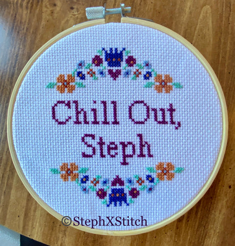 Chill Out Steph -PDF Cross Stitch Pattern