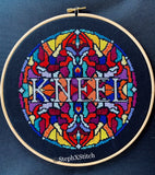 KNEEL PDF Cross Stitch Pattern