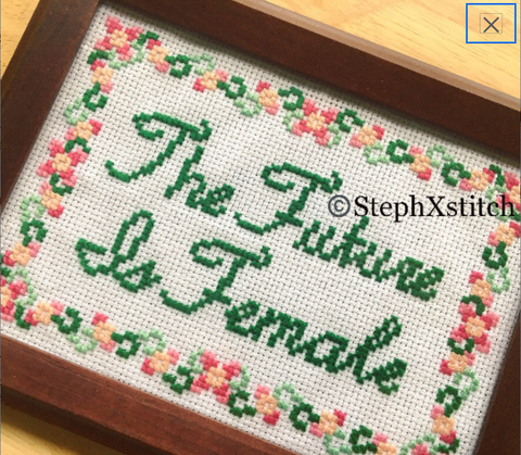 The Future Is Female - PDF Cross Stitch Pattern