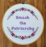Smash The Patriarchy - PDF Cross Stitch Pattern