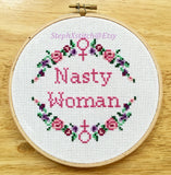 Nasty Woman - PDF Cross Stitch Pattern
