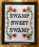 Swamp Sweet Swamp - PDF Cross Stitch Pattern