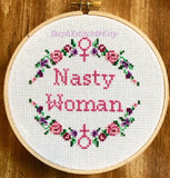Nasty Woman - PDF Cross Stitch Pattern