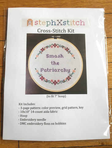 Smash the Patriarchy - Cross Stitch Kit