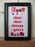 I Choo-Choo-Choose You - PDF Cross Stitch Pattern