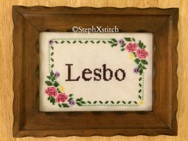 Lesbo - PDF Cross Stitch Pattern