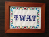 Twat - PDF Cross Stitch Pattern