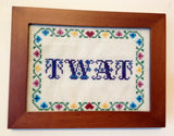 Twat - PDF Cross Stitch Pattern