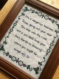 It's A Dangerous Business - PDF Cross Stitch Pattern