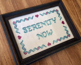 Serenity Now - PDF Cross Stitch Pattern