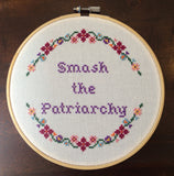 Smash The Patriarchy - PDF Cross Stitch Pattern