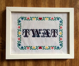 Twat - PDF Cross Stitch Pattern